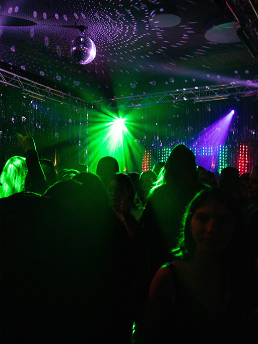 Lasershow im Alten Tanzsaal