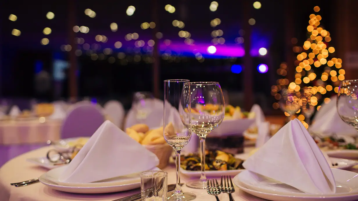 Gedeckter Tisch in einer Hamelner Partylocation